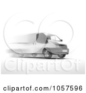 Poster, Art Print Of 3d Fast Delivery Van