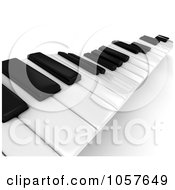 Poster, Art Print Of 3d Piano Keyboard - 2