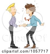 Poster, Art Print Of Man Shaking A Fake Hand As It Falls Out Of A Sleeve