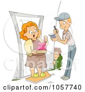 Poster, Art Print Of Boy Having A Funny Dress Delivered To His Mom As A Prank