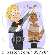 Poster, Art Print Of Magician Pulling A Kangaroo Out Of A Hat