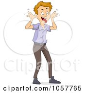 Royalty Free Vector Clip Art Illustration Of A Man Making A Funny Face