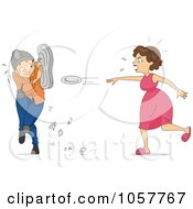 Poster, Art Print Of Mad Woman Throwing Plates