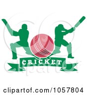 Poster, Art Print Of Cricket Player Icon - 1