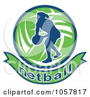 Netball Player Icon - 7