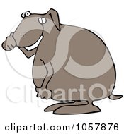 Royalty Free Vector Clip Art Illustration Of A Dog Covering His Nose by djart