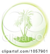 Poster, Art Print Of Green Palm Tree Icon