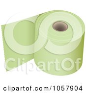 3d Roll Of Green Toilet Paper