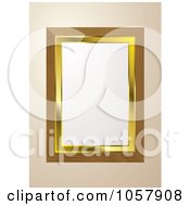 Golden And Wooden Picture Frame With Copyspace