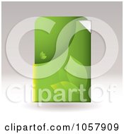 Royalty Free Vector Clip Art Illustration Of A Green Eco Leaf Business Card Slip Holder