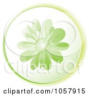 Poster, Art Print Of Green Flower Icon