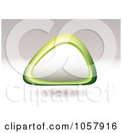 Poster, Art Print Of Floating 3d Triangular Shaped Pebble With Copyspace