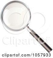 Royalty Free Vector Clip Art Illustration Of A 3d Magnifying Glass by michaeltravers