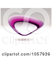 Royalty Free Vector Clip Art Illustration Of A 3d Pink Pebble Sign With Copyspace by michaeltravers