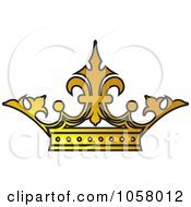 Royalty Free Vector Clip Art Illustration Of An Ornate Crown