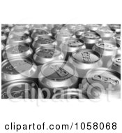Poster, Art Print Of 3d Silver Soda Cans