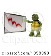3d Tortoise Discussing A Decline Chart