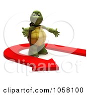Poster, Art Print Of 3d Tortoise In A U Turn