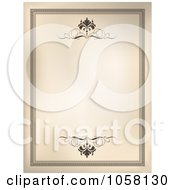 Poster, Art Print Of Vintage Frame With Scrolls