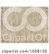 Poster, Art Print Of Wrinkled Grungy Frame Paper Background