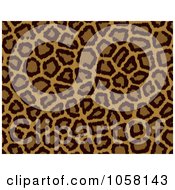 Royalty Free Vector Clip Art Illustration Of A Seamless Leopard Print Background Pattern by KJ Pargeter
