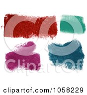 Royalty Free Vector Clip Art Illustration Of A Digital Collage Of Textured Paint Marks 1