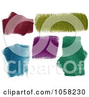 Royalty Free Vector Clip Art Illustration Of A Digital Collage Of Textured Paint Marks 2