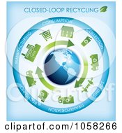 Royalty Free Vector Clip Art Illustration Of A Circle Of Recycling