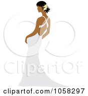 Poster, Art Print Of Hispanic Bride Leaning In Her Gown