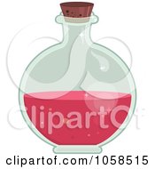 Poster, Art Print Of Round Bottle Of Love Potion