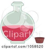 Poster, Art Print Of Open Round Bottle Of Love Potion