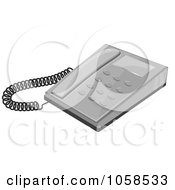 Poster, Art Print Of Gray Desk Telephone