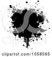 Royalty Free Vector Clip Art Illustration Of A Black Ink Grunge Splat