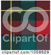 Royalty Free Vector Clip Art Illustration Of A Scottish Plaid Textile Pattern Background 2 by Paulo Resende