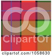 Royalty Free Vector Clip Art Illustration Of A Scottish Plaid Textile Pattern Background 4 by Paulo Resende