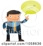 Poster, Art Print Of Businessman Discussing Financial Charts