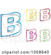 Royalty Free Vector Clip Art Illustration Of A Digital Collage Of Colorful Letter Bs