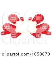 Poster, Art Print Of Retail Banner With Red Sales Terms