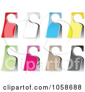 Royalty Free Vector Clip Art Illustration Of A Digital Collage Of Colorful Door Tags