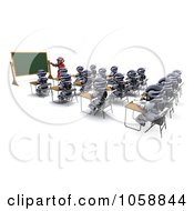 Poster, Art Print Of 3d Robot Teaching Class