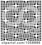 Poster, Art Print Of Seamless Black And White Spot Bulge Patterned Background