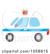 Poster, Art Print Of Profiled View Of A Police Car