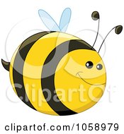 Poster, Art Print Of Chubby Happy Bee