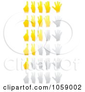 Royalty Free Vector Clip Art Illustration Of A Digital Collage Of Hand Ratings