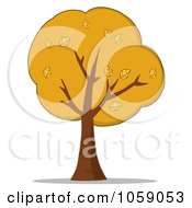 Royalty Free Vector Clip Art Illustration Of An Autumn Tree Logo