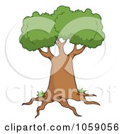 Royalty Free Vector Clip Art Illustration Of A Tree Logo 3