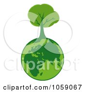 Organic Tree Globe Logo - 1