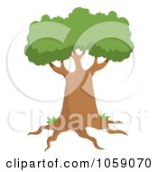 Royalty Free Vector Clip Art Illustration Of A Tree Logo 5