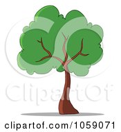 Royalty Free Vector Clip Art Illustration Of A Tree Logo 1