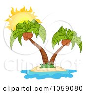 Poster, Art Print Of Double Palm Tree Logo